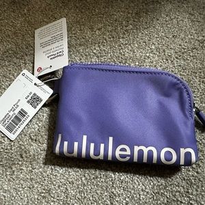 Lululemon Clippable Card Pouch NWT - Dark Lavender / White Opal